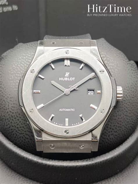 hublot classic fusion racing grey 42mm|pre owned hublot classic fusion.